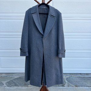 Men's Gray Peacoat